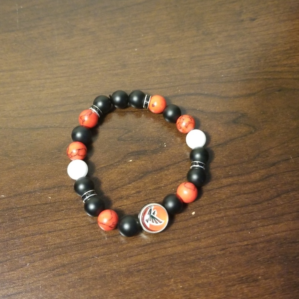 Falcons beaded bracket